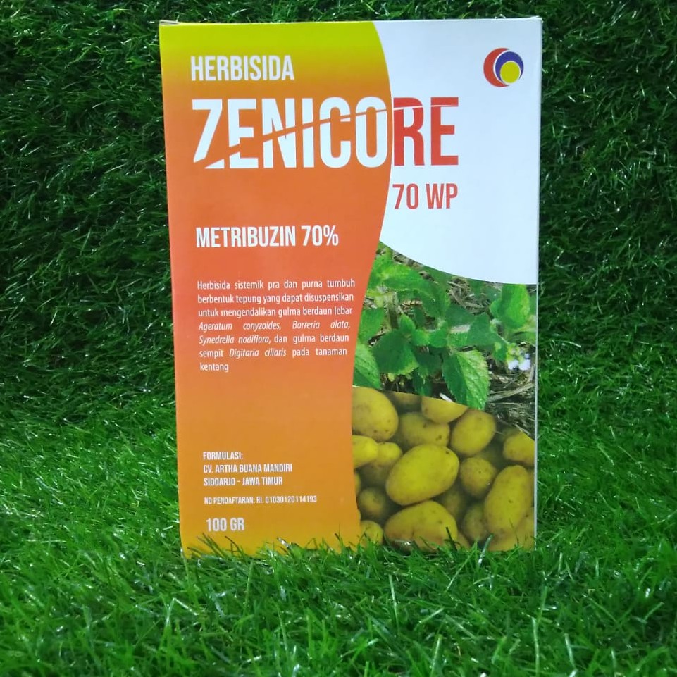 HERBISIDA ZENICORE 70 WP 100gram /untuk mengendalikan gulma berdaun lebar/Herbisida