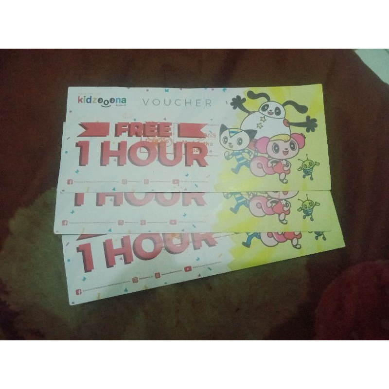 Voucher kidzoona 3 pcs