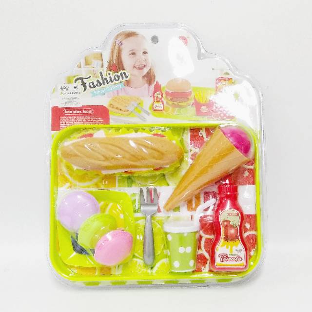 Sekawantoys Mainan masak-masakan anak Fashion Smal Cutlery Hotdog [BQ801A2]