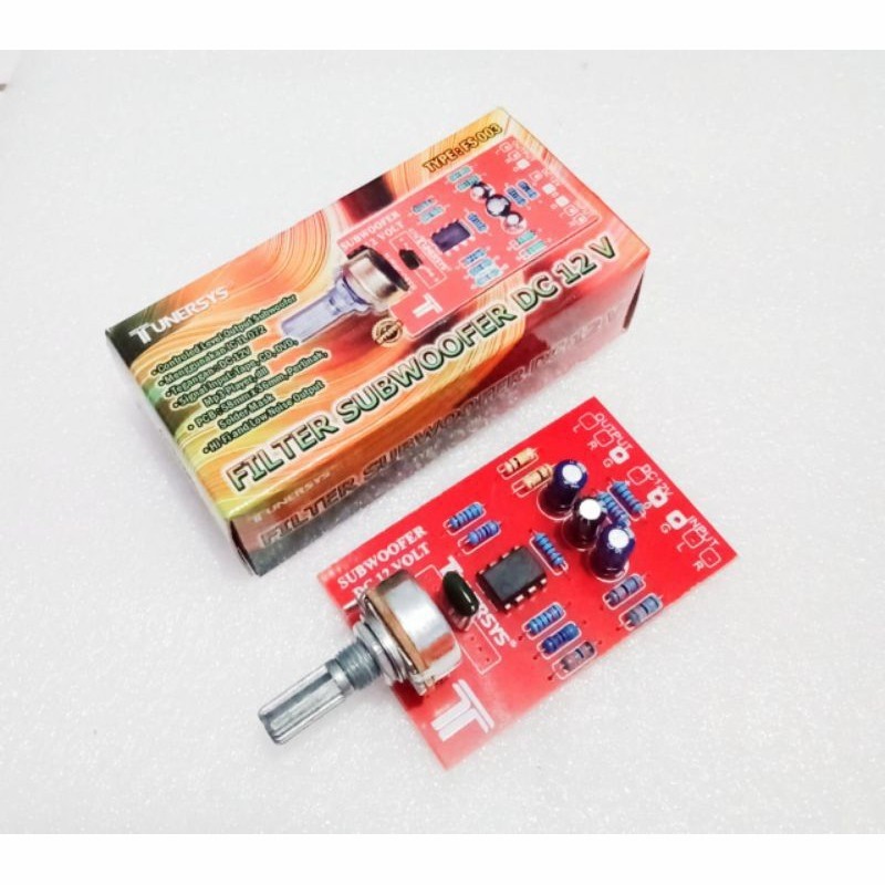 Jual KIT FILTER SUBWOOFER DC 12V TUNERSYS filter kit subwoofer tunersys