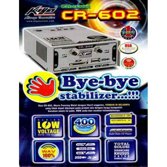 Mesin Pemanggil Walet Kiya CR 602 Ampli Walet