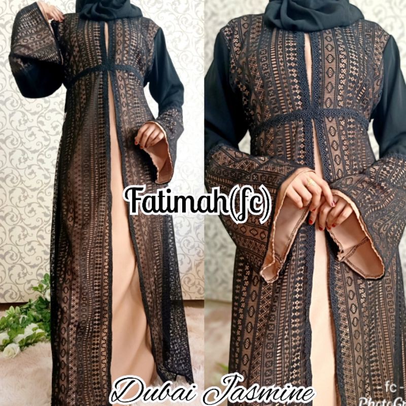 Dubai Jasmine - Abaya Maxmara Premium, Brokat Import Mewah