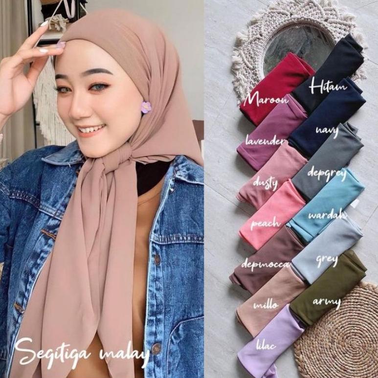hijab segitiga instan malay/s3 malaysia melayu/hijab segitiga tali diamond [GDN.27Jn22ᴵ]