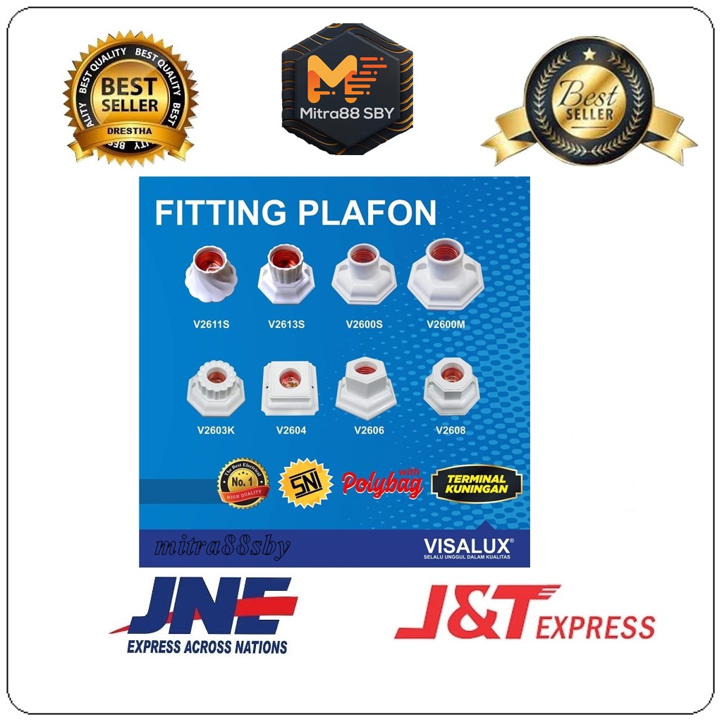 Mitra88sby fitting plafon e27 Visalux