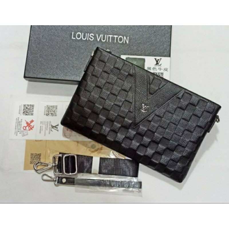 TERBARU HANDBAG CLUTCH PRIA WANITA KULIT ASLI IMPORT