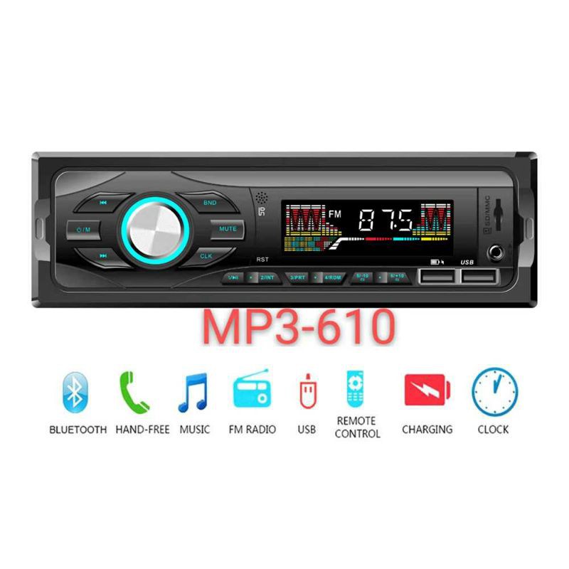Tape Audio Mobil MP3 Player Bluetooth Receiver 12V - MP3-610 /617 /Tape Mobil /Bluetooth Radio Mobil