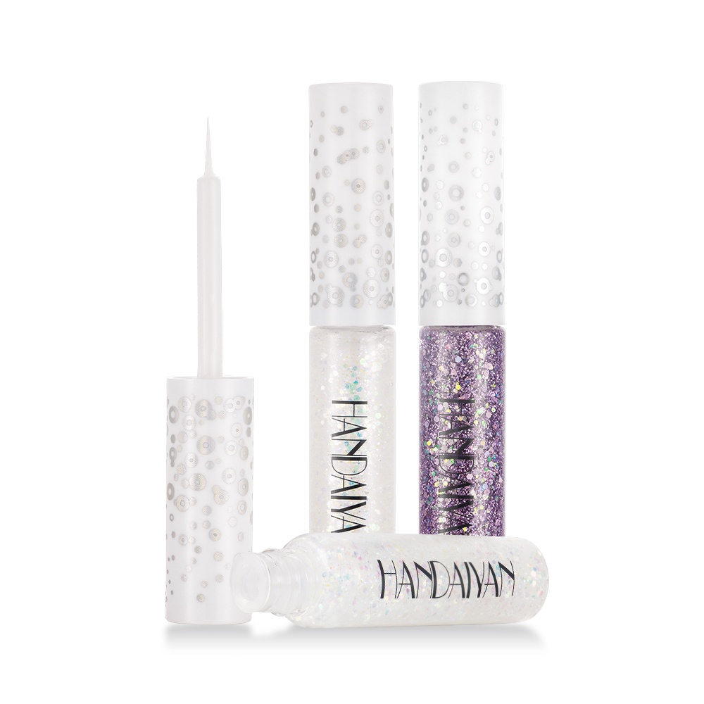 【asli】HANDAIYAN New 12 color diamond glitter liquid eyeliner, durable, waterproof, shimmery glitter makeup, beauty tools