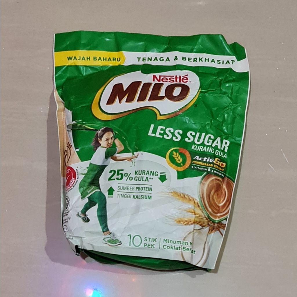 Nestle Milo 3in1 Less Sugar / Kurang Gula 10 x 27 Gram