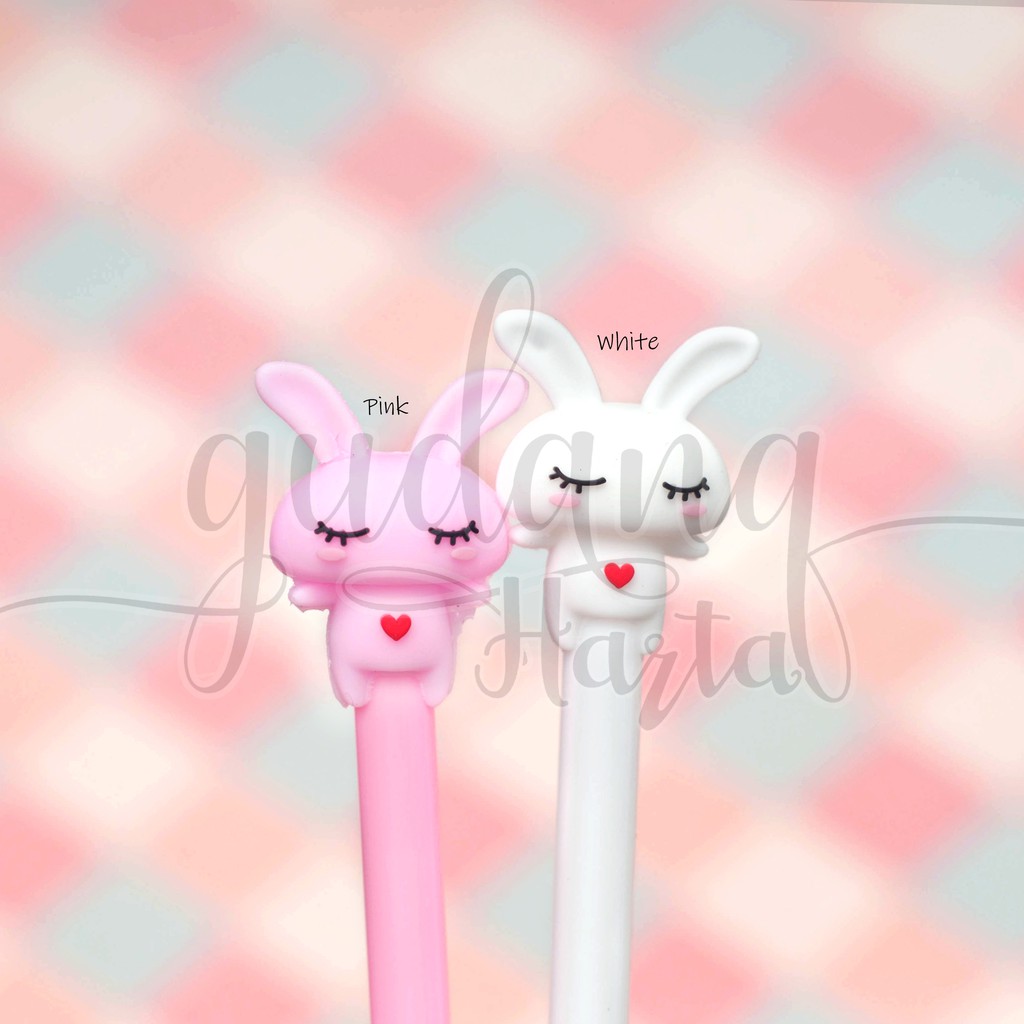 

Pulpen Gel Kelinci Rabbit Pena Lucu Bolpen Ballpoint Unik GC 307180