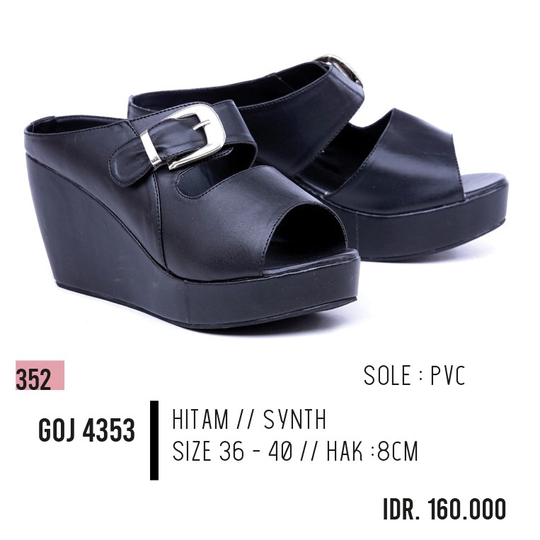 sepatu wedges wanita,wedges cewek,wedges perempuan GOJ 4353