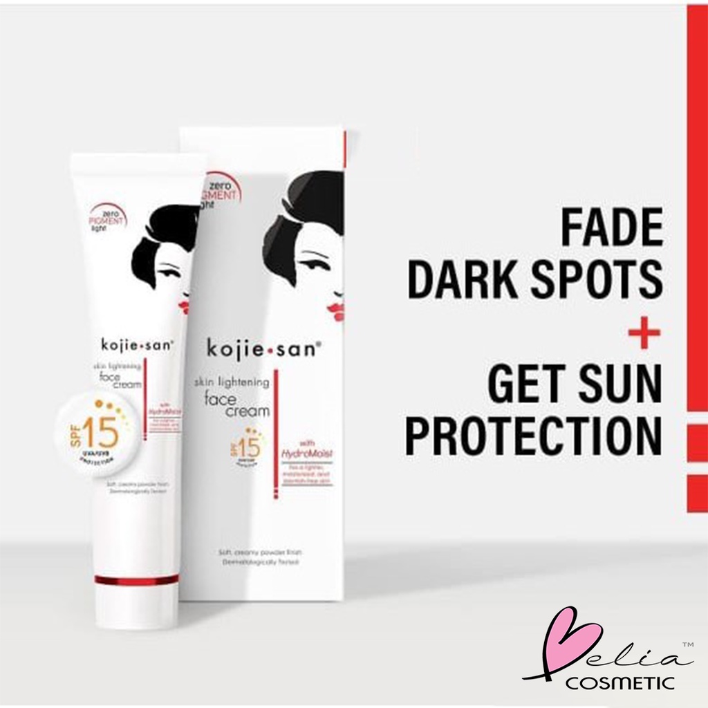 ❤ BELIA ❤ Kojie San Face Lightening Cream Kojiesan Whitening Skin Krim Pemutih 30g BPOM
