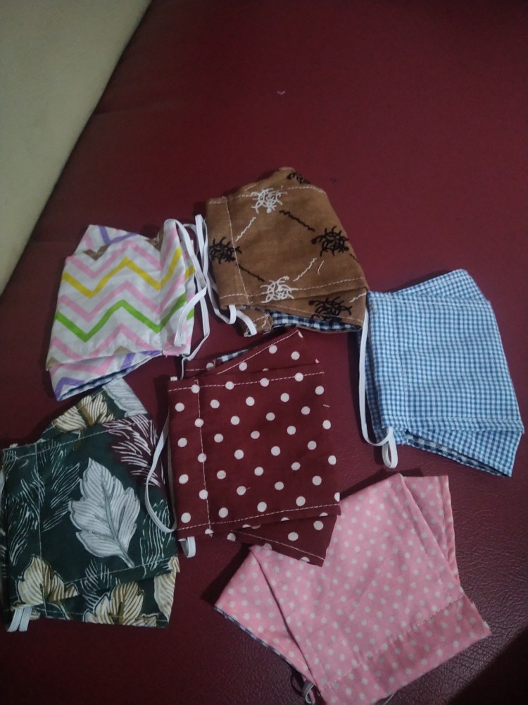 Masker 3d Murah/3ply/bisa Masuk Tissue/masker Motif Bunga