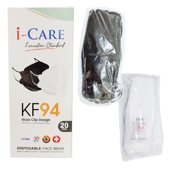 Masker KF94 I-Care 3D Evo Stereoscopic Fish Premium Quality isi 10pc