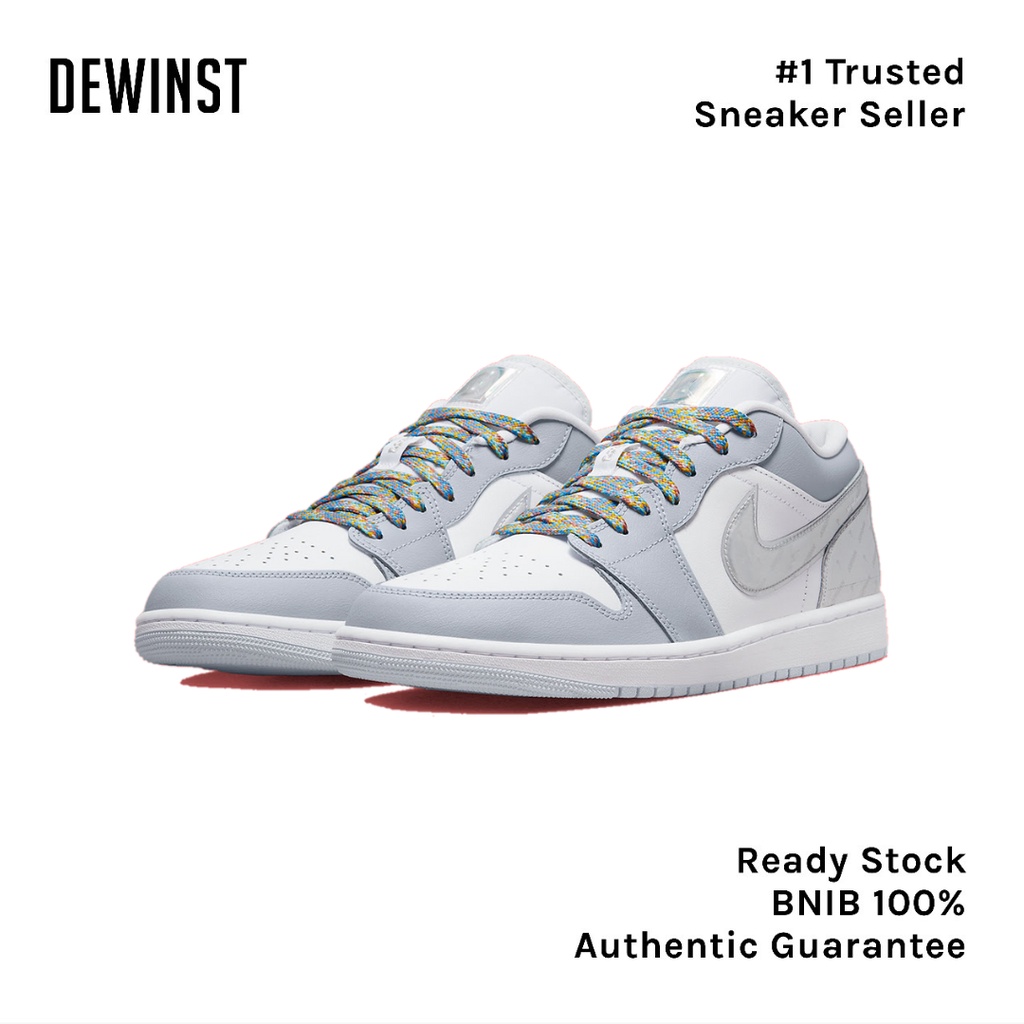 Air Jordan 1 Low SE Tear Away Silver Men BNIB RESMI ORIGINAL