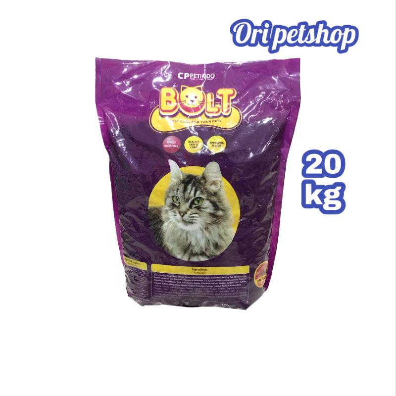 Bolt Ikan Cat Food 20kg Makanan Kucing Dewasa - Grab/Gosend