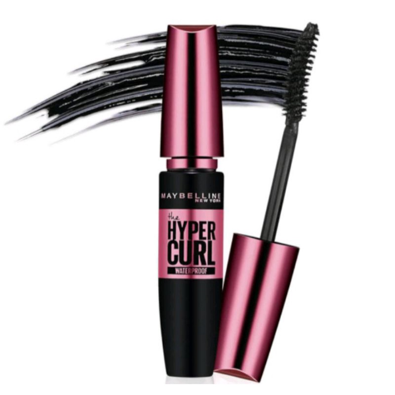 maskara hypercurl waterproof mascara maybelline hitam murah grosir madiun