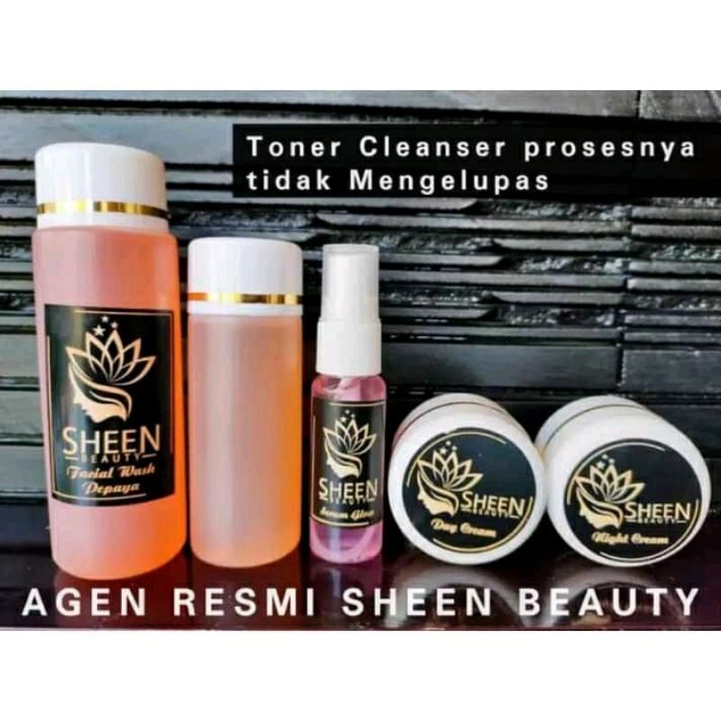 Sheen beauty/ Toner cleanser proses tidak mengelupas