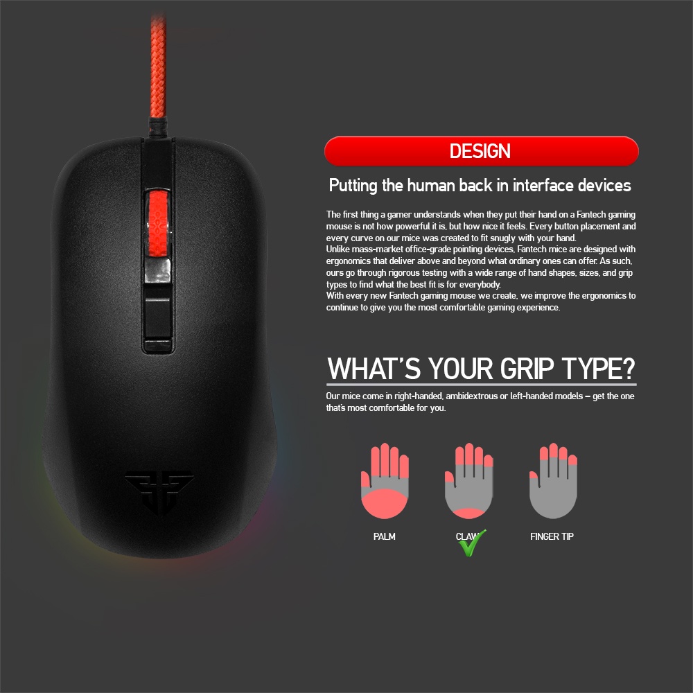 Fantech G13 Rhasta II RGB Lighting Gaming Mouse