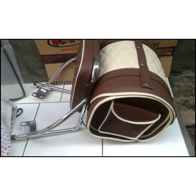 Sandaran Motor Scoopy Tas Retro