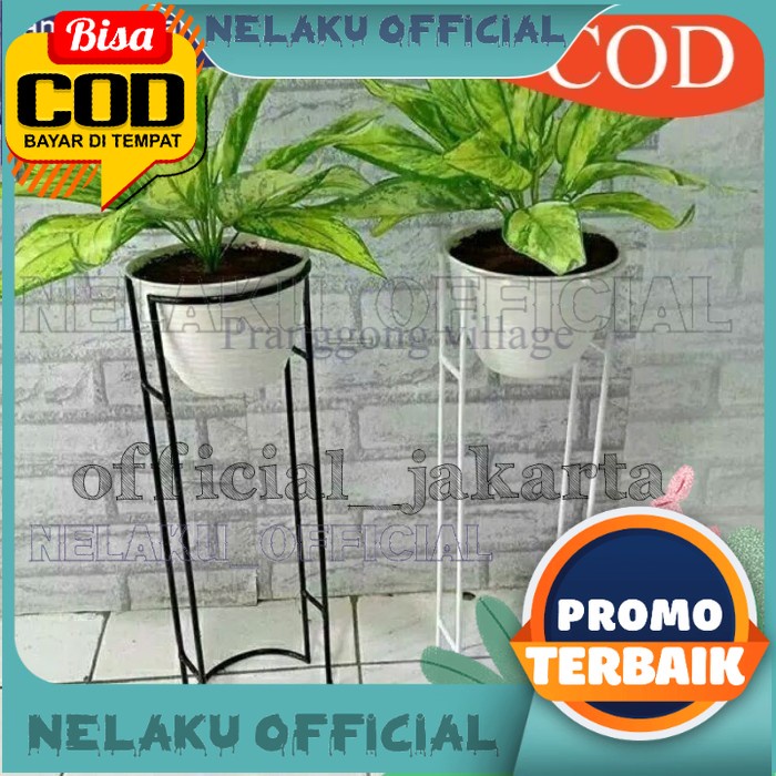 NELAKU Standing Pot new model tabung/ dudukan pot Belah Dua - TINGGI 40CM