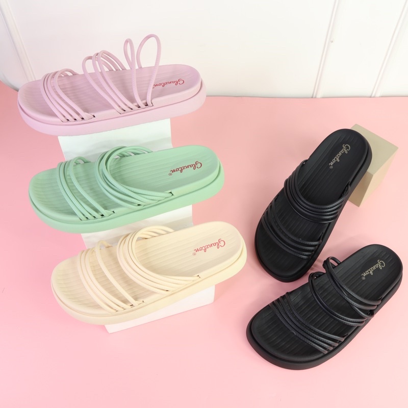 ( GLANZTON 2000 ) SANDAL SLOP JELLY WANITA IMPORT