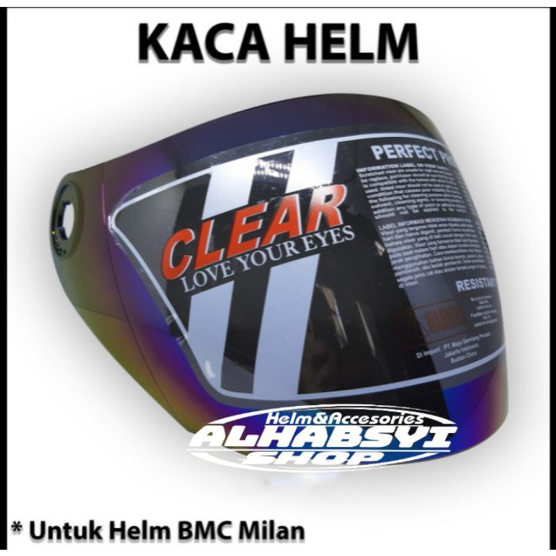 Visor Helm BMC Milan | BMC Half Face Rainbow