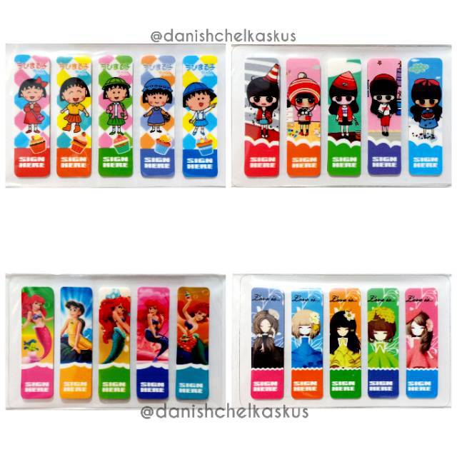 [PLASTIK] STICKY NOTES / MEMO / STICK MARKER / POST IT 