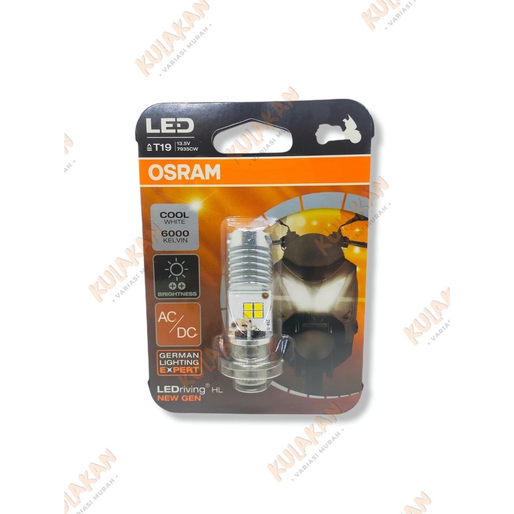 Osram Led HS1 Tipe H4 Ori R15 CBR 150 Vixion MX King 6000 Kelvin White Colour New Gen AC DC