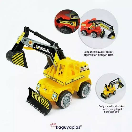 Mainan truck excavator jumbo mobil truk beko edukasi anak KGP8070