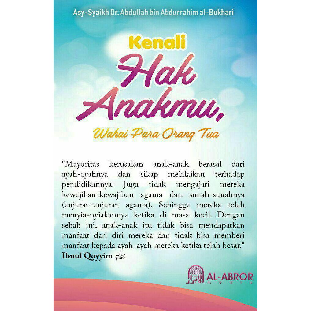 Buku Parenting Kenali Hak Anakmu Wahai Para Orangtua Shopee Indonesia
