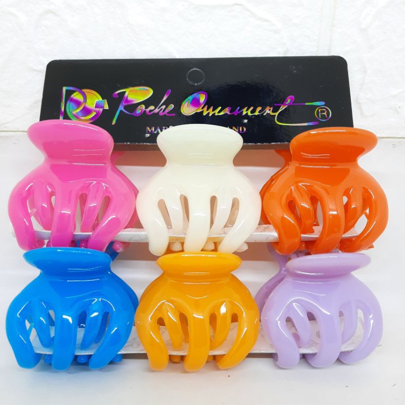 JEPIT JEDAI isi 6pcs JEPIT RAMBUT ROCHE ORIGINAL NEW CAKAR 5 UK 5CM GROSIR