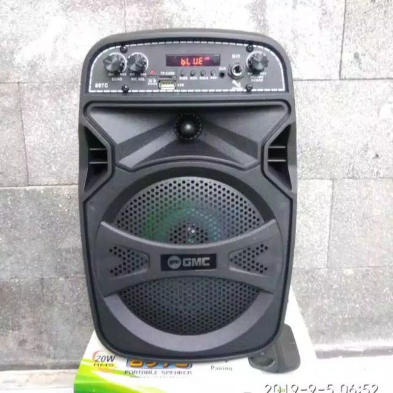 SPEAKER BLUETOOTH GMC 897C 6.5 INCH WOOFER KARAOKE