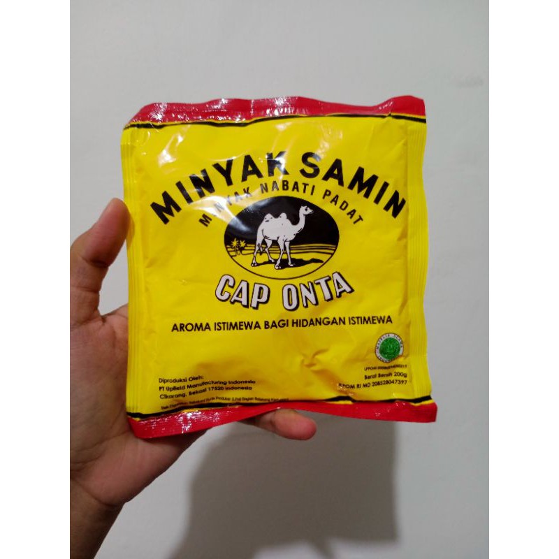 Jual Minyak Samin minyak Nabati Padat Cap Onta 200gr | Shopee Indonesia
