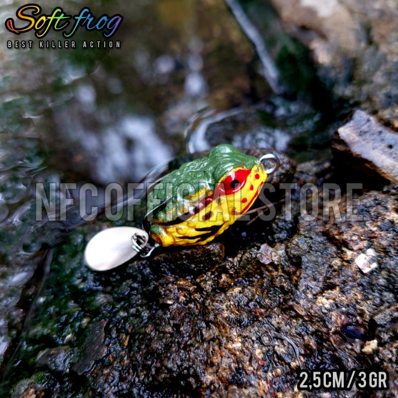 Soft frog mini 2,5 cm 3 gram 3D BEST KILLER ACTION