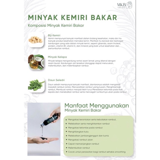 Minyak Kemiri Bakar MKB Bali Original BPOM Penyubur Rambut Penghilang Rontok-7