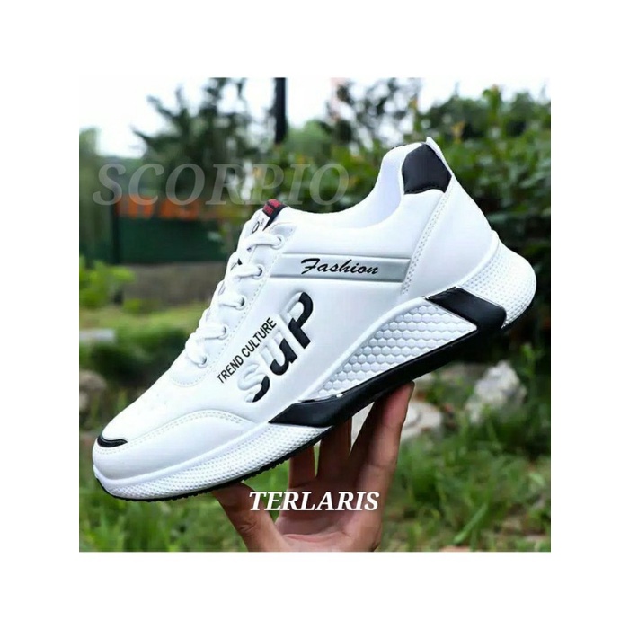 SEPATU PRIA COWOK COWO DEWASA WARNA PUTIH TS005