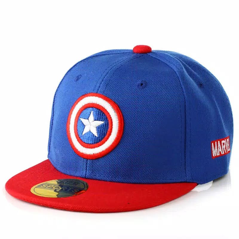 Topi Snapback Anak Motif Marvel - Snapback Anak Usia 4-11 Tahun