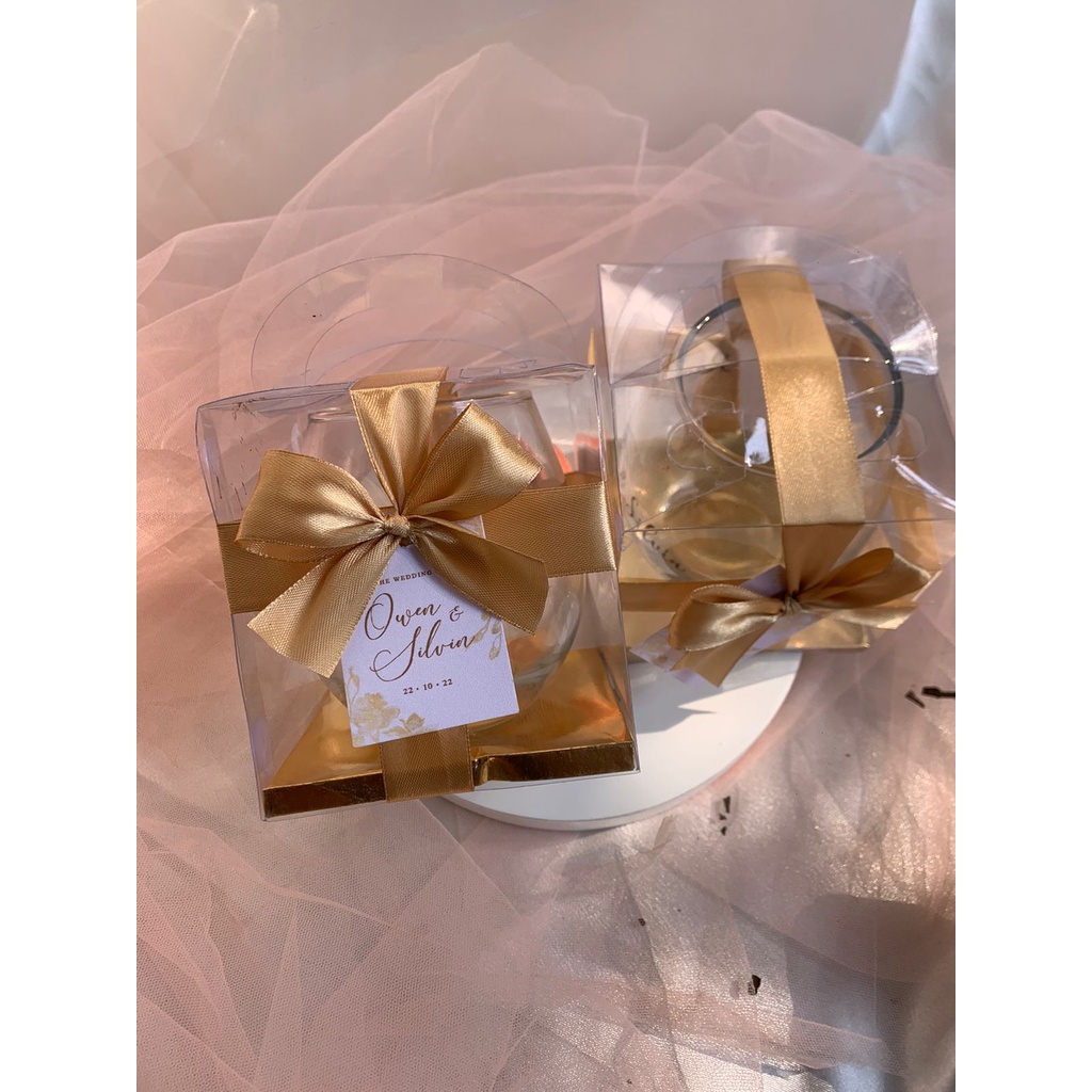 SOUVENIR PERNIKAHAN GELAS TUSCANY  KEMAS MIKA PITA MURAH SOUVENIR MEWAH SOUVENIR UNIK SOUVENIR CUSTO