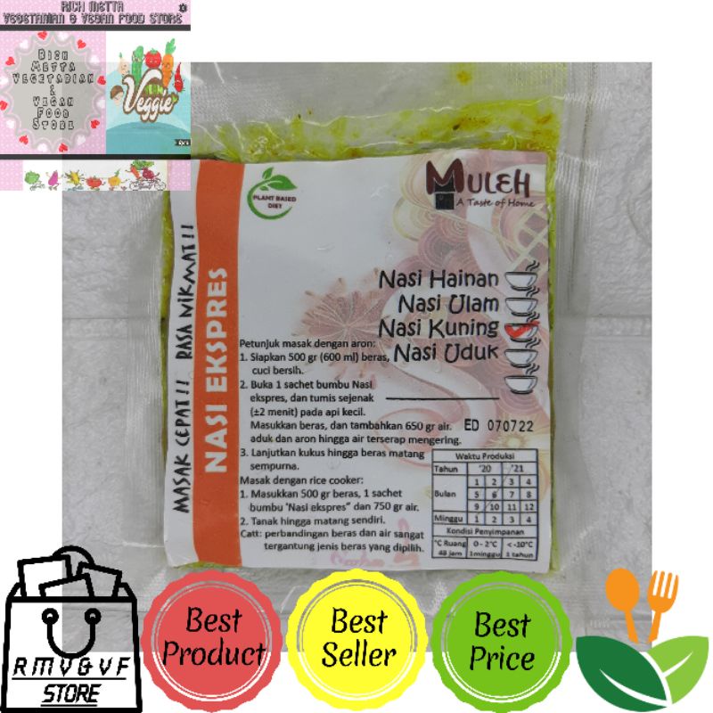 

VeggieWay Bumbu Nasi Kuning Express 150gr Bumbu Beku Vegetarian Vegan