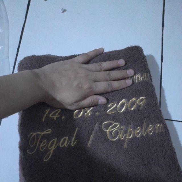 Handuk Terrypalmer Bordir Nama Per Pcs / 1 Handuk