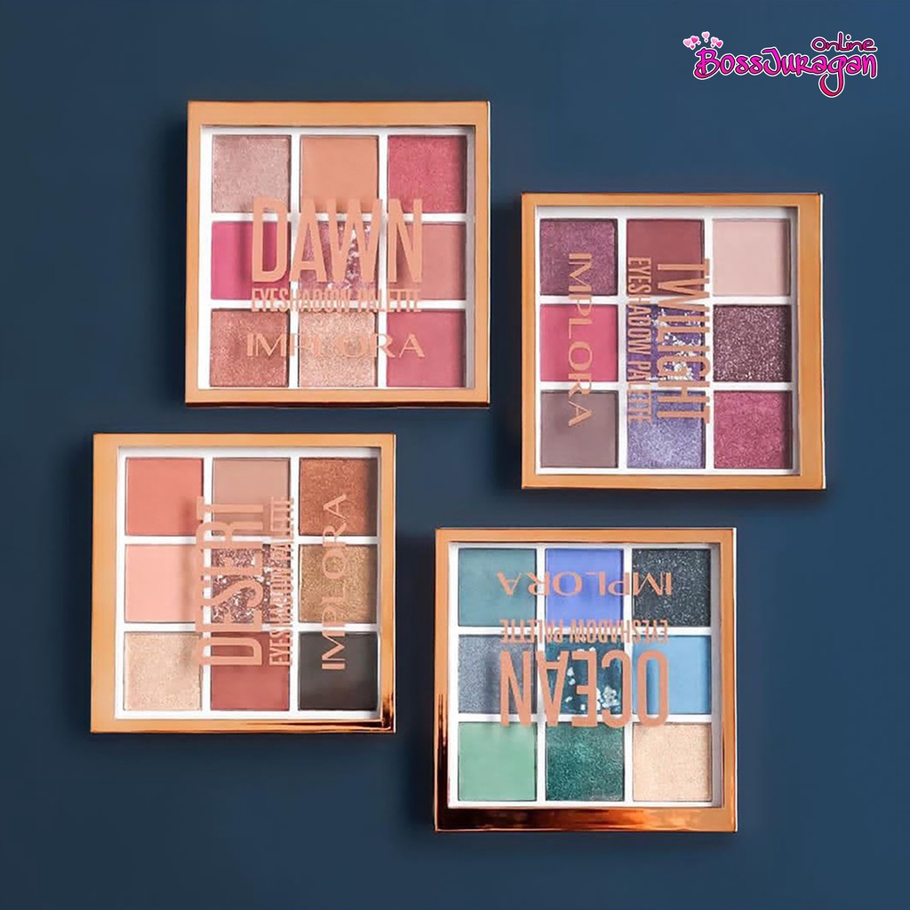 (BOSS) IMPLORA EYESHADOW PALETTE (TWILIGHT/DAWN/DESERT/OCEAN)