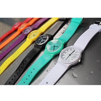 Jam Tangan Q&amp;Q Jelly Quartz Water Resistance QQ Karet  Rubber Fashion Murah COD