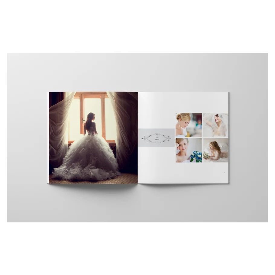 Minimalist Square Wedding Album