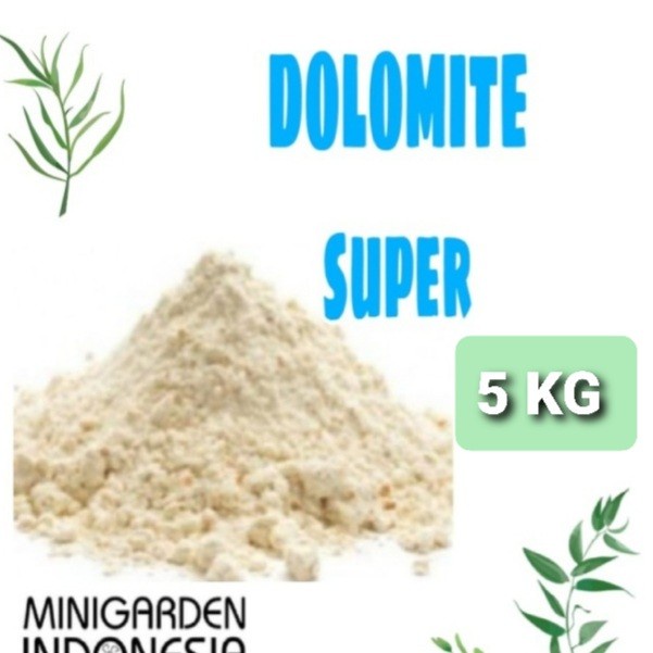 DOLOMIT 5 KG KAPUR PERTANIAN DOLOMITE SUPER ZAK 5KG pupuk netral ph tanah