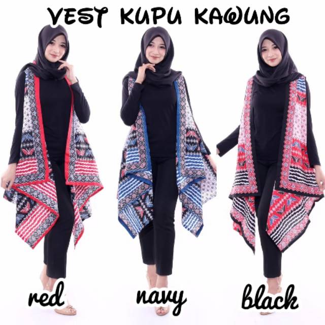 Vest kupu kawung deepika