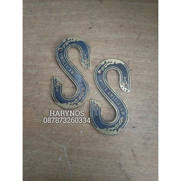 plat simplex merk sepeda onthel emblem sepeda onthel simplex klasik