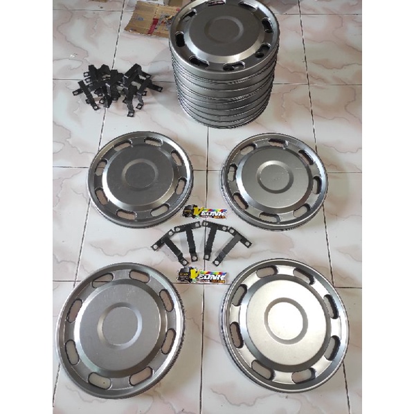 Wheeldop Plat Besi Ring 14 & Ring 13 Adiputro/Rebecca/Bulat/New Bulat Set Dudukan. 4biji