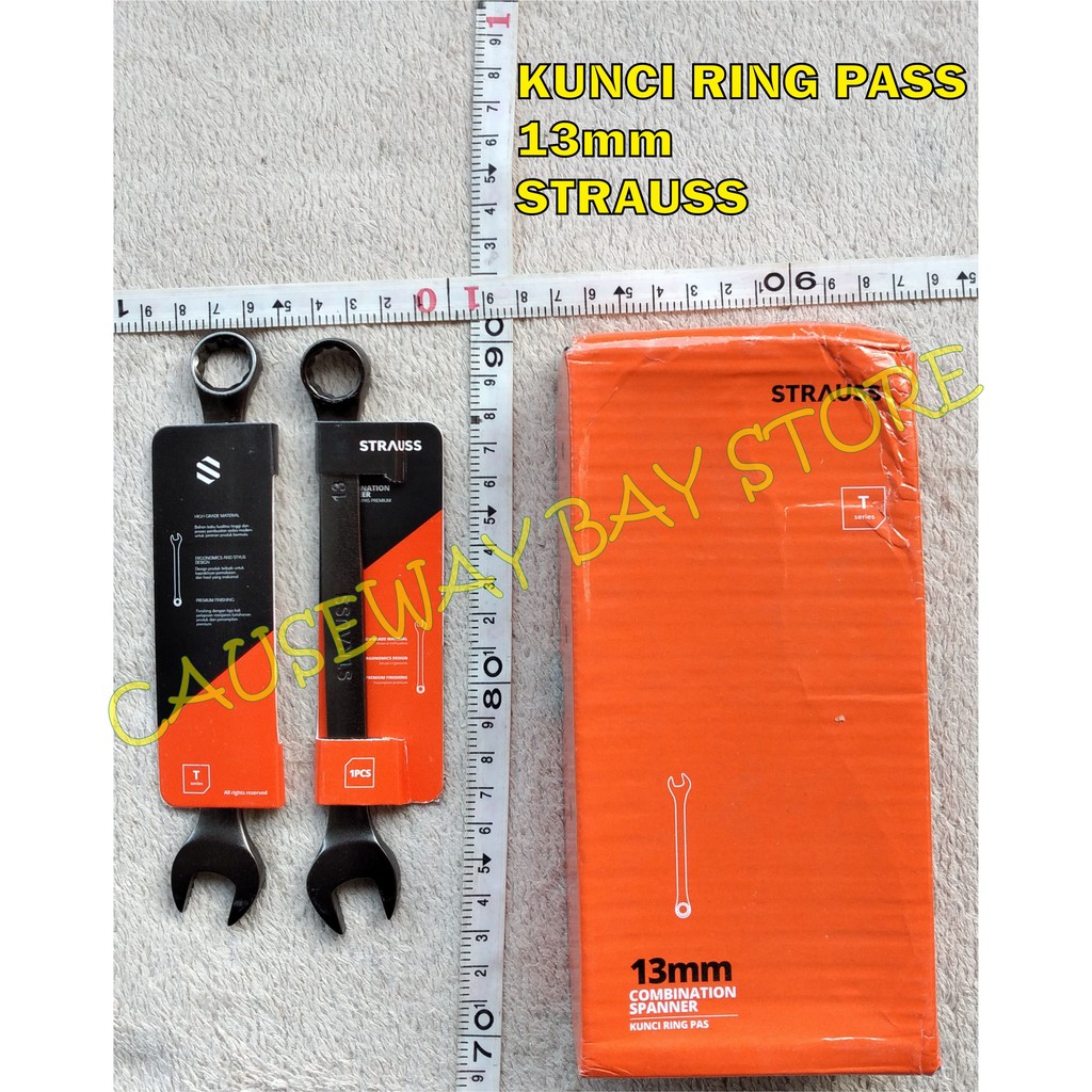 KUNCI RING PASS 13mm STRAUSS