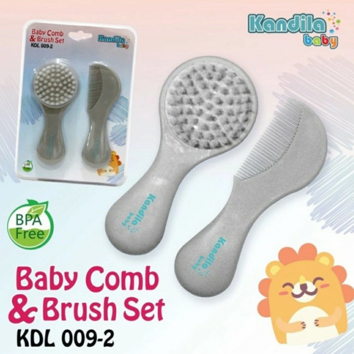 KANDILA Baby Brush and Comb Set Sisir Bayi Lembut 2in1 KDL 009-2