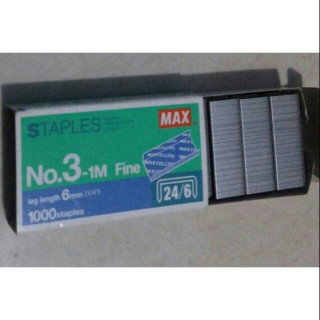 

ISI STAPLES NO.3 24/6 MERK MAX